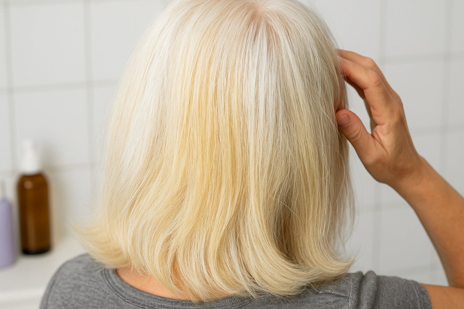 Comment déjaunir des cheveux blancs