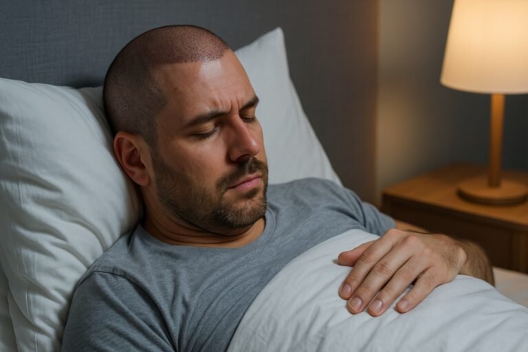 Comment dormir après une greffe de cheveux