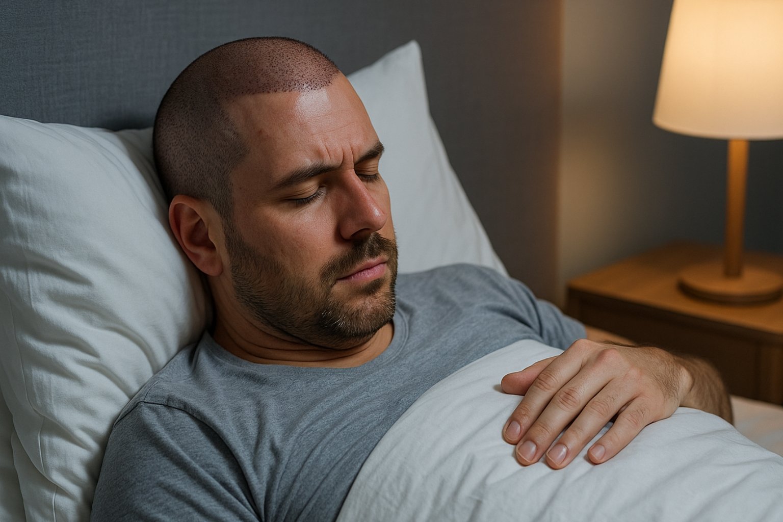 Comment dormir après une greffe de cheveux