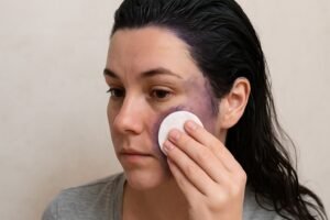 Comment enlever la couleur de cheveux sur la peau