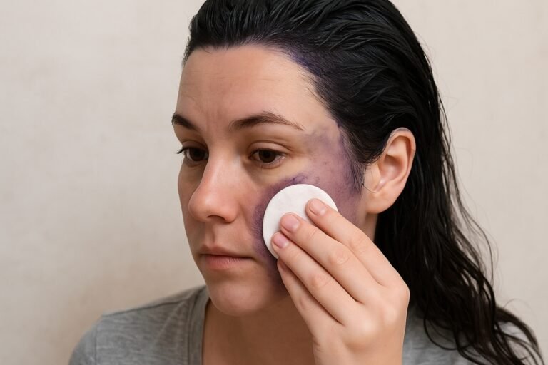 Comment enlever la couleur de cheveux sur la peau