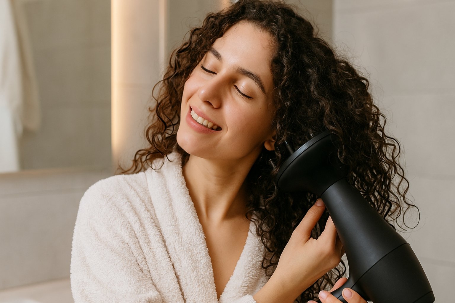 Comment sécher les cheveux bouclés sans les abîmer