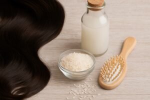 Comment utiliser l'eau de riz sur les cheveux