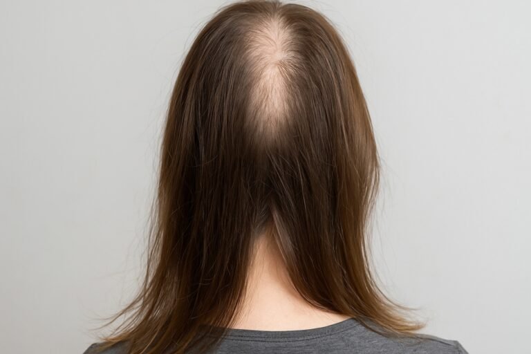 On voit mon crâne à travers mes cheveux