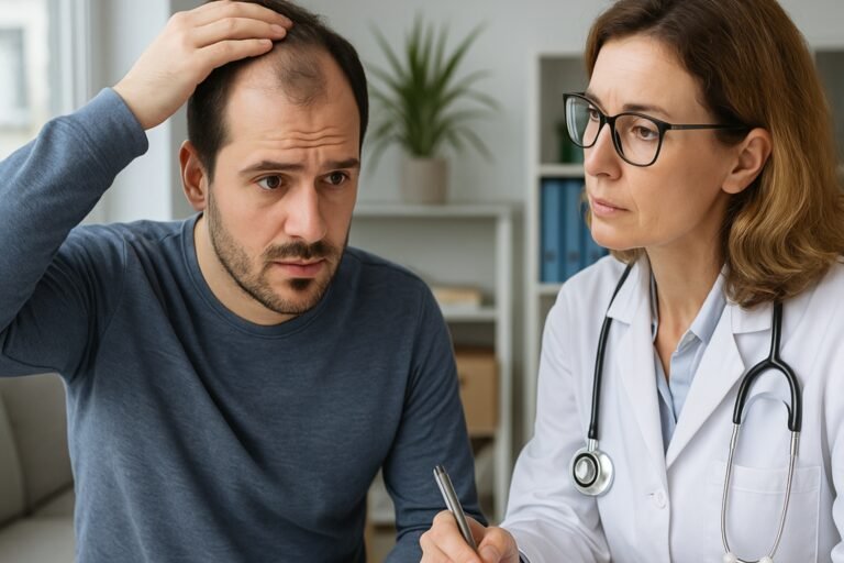 Qui consulter pour la perte de cheveux